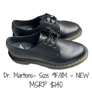 Dr. Martens Vegan 1461 Shoes - Felix black-Unisex Men’s 9M/Women’s 8M NWOT